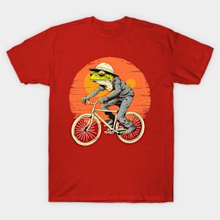 Funny Frog On A Bike T-Shirt